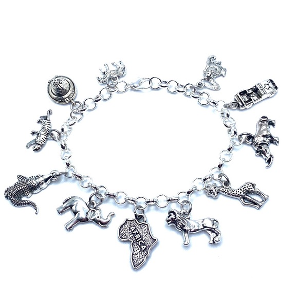 Africa Safari Charm Bracelet Wild Animals - Picture 4 of 7